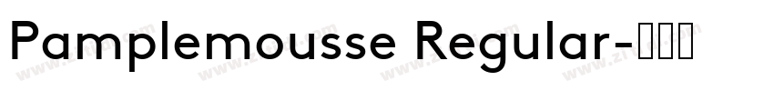 Pamplemousse Regular字体转换
